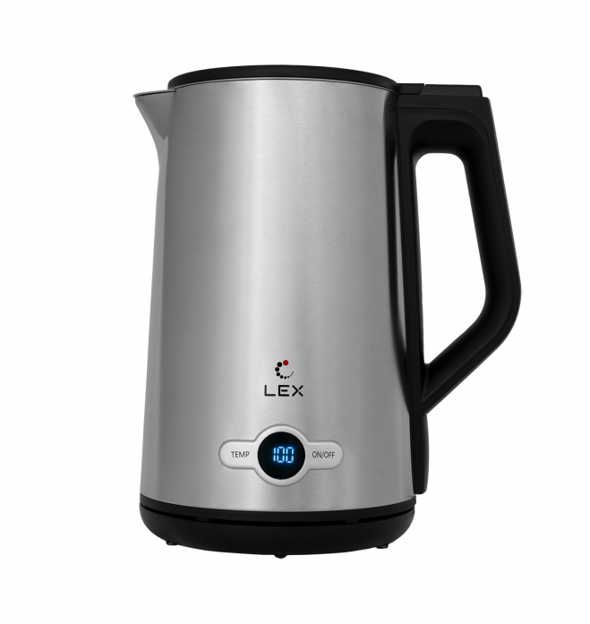 Чайник электрический Lex LX 30022-1 брашированная сталь