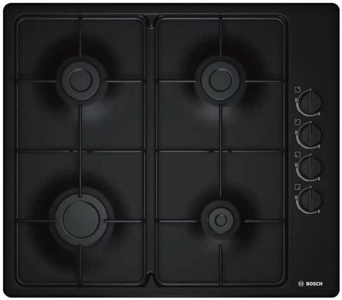 Газовая варочная поверхность Bosch PBP6C6B82Q черный
